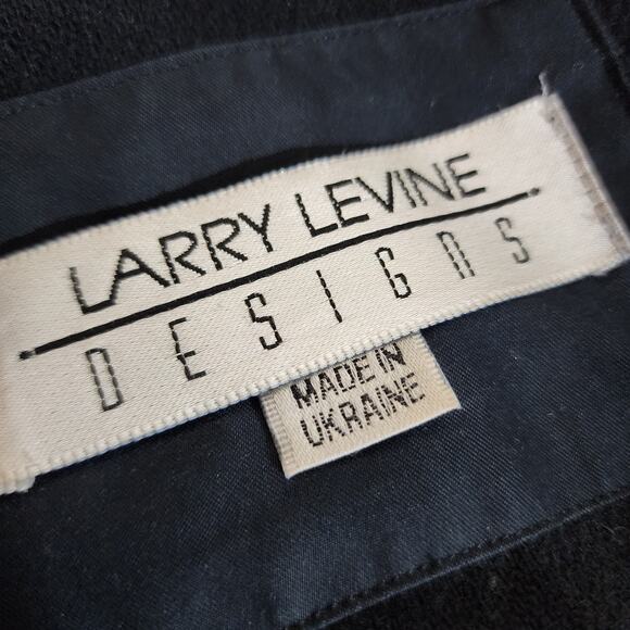 Larry Levine XS Black Pea Coat Jacket - Picture 3 of 5